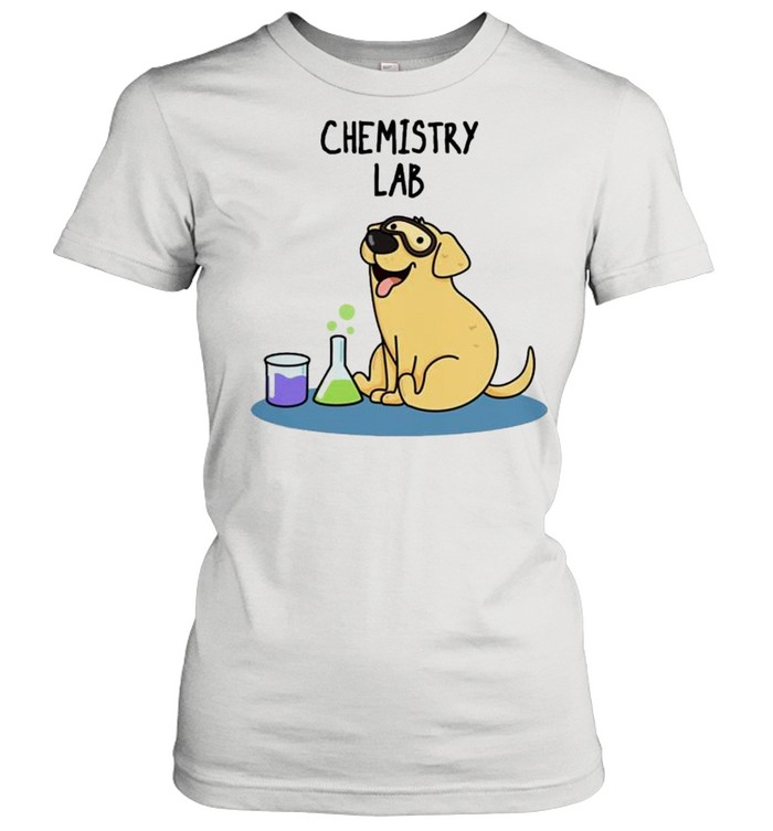 Chemistry lab dog shirt Classic Women's T-shirt