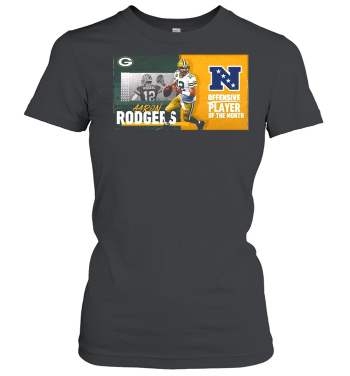 Green Bay Packers Aaron Rodgers Offensive Player Of The Month 2021 shirt Classic Women's T-shirt