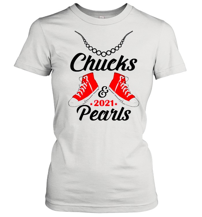 Chucks and Pearls 2021 Baby Onesie Kamala Harris shirt Classic Women's T-shirt