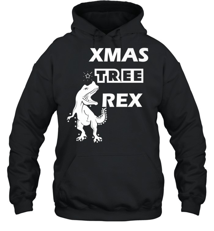 Xmas Tree Rex Dinosaur Christmass shirt Unisex Hoodie