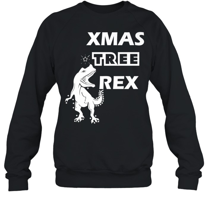 Xmas Tree Rex Dinosaur Christmass shirt Unisex Sweatshirt