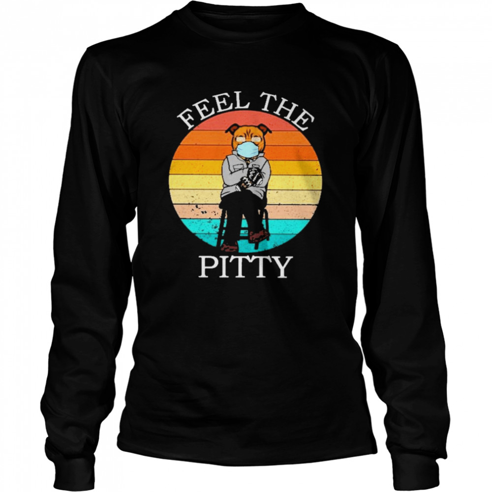 Bernie sanders pug feel the peity vintage shirt Long Sleeved T-shirt