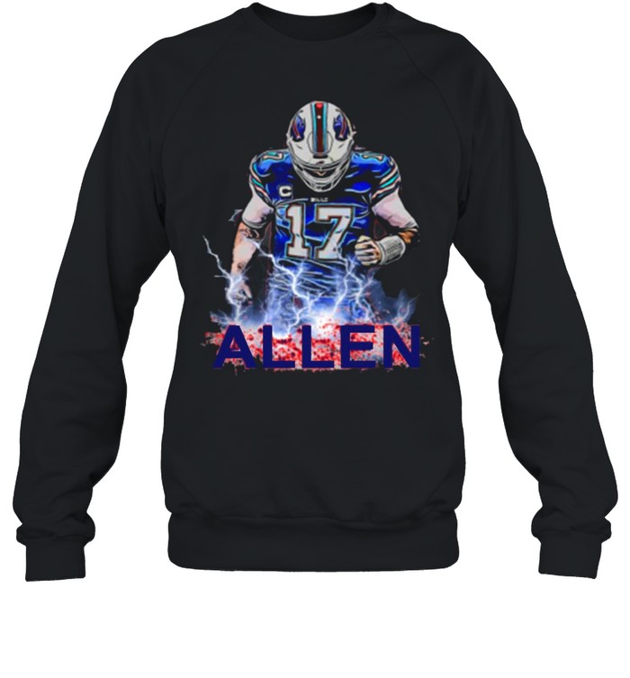Buffalo 17 Josh Allen Bills 2021 shirt Unisex Sweatshirt