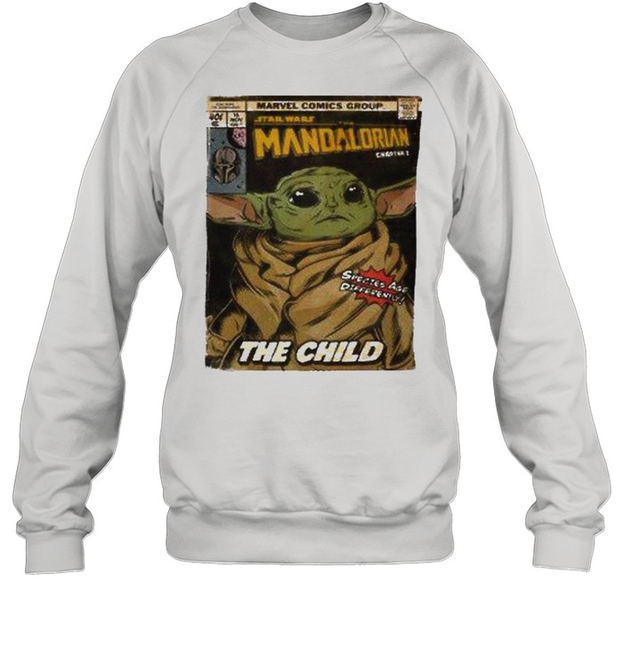 The mandalorian and baby yoda the child shirt Unisex Sweatshirt
