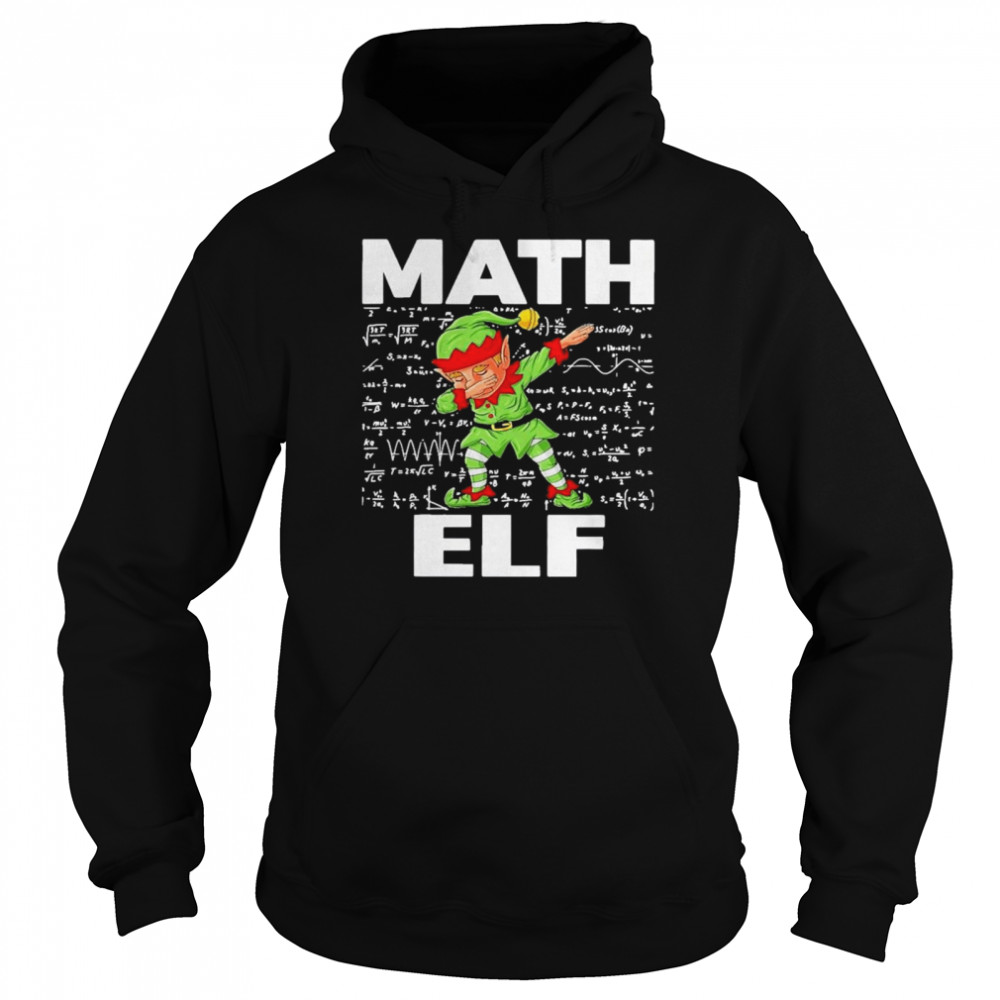 The Math Elf Dabbing 2021 shirt Unisex Hoodie
