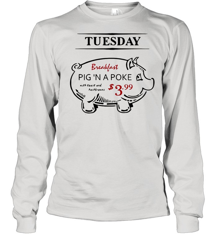 Supernatural John The Hunt Tuesday Breakfast Pig A Poke shirt Long Sleeved T-shirt