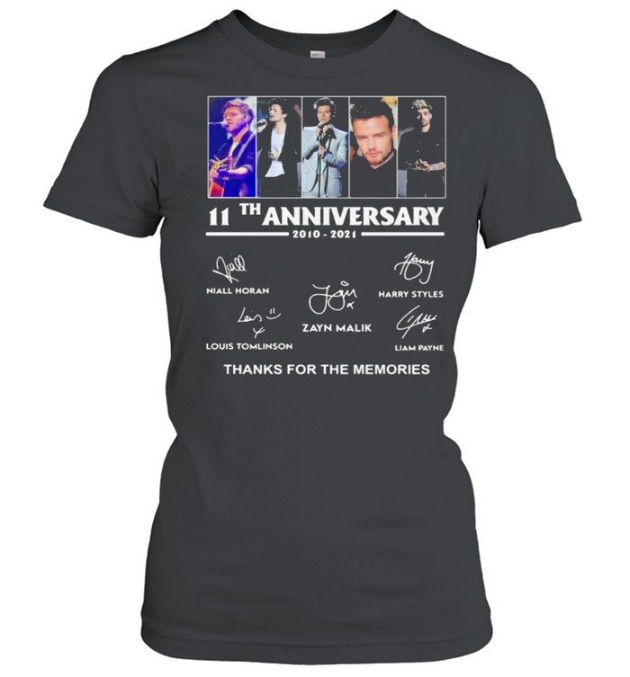 11th Anniversary One Direction Thank You For The Memories shirt Classic Women's T-shirt
