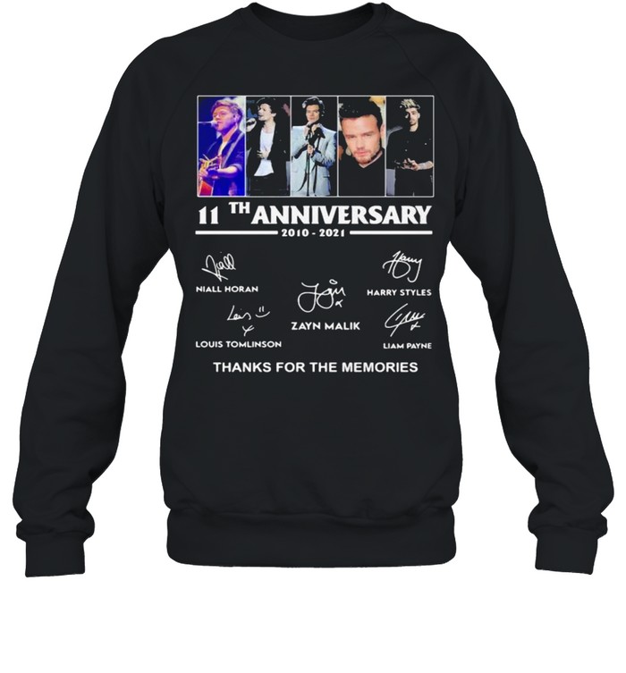 11th Anniversary One Direction Thank You For The Memories shirt Unisex Sweatshirt