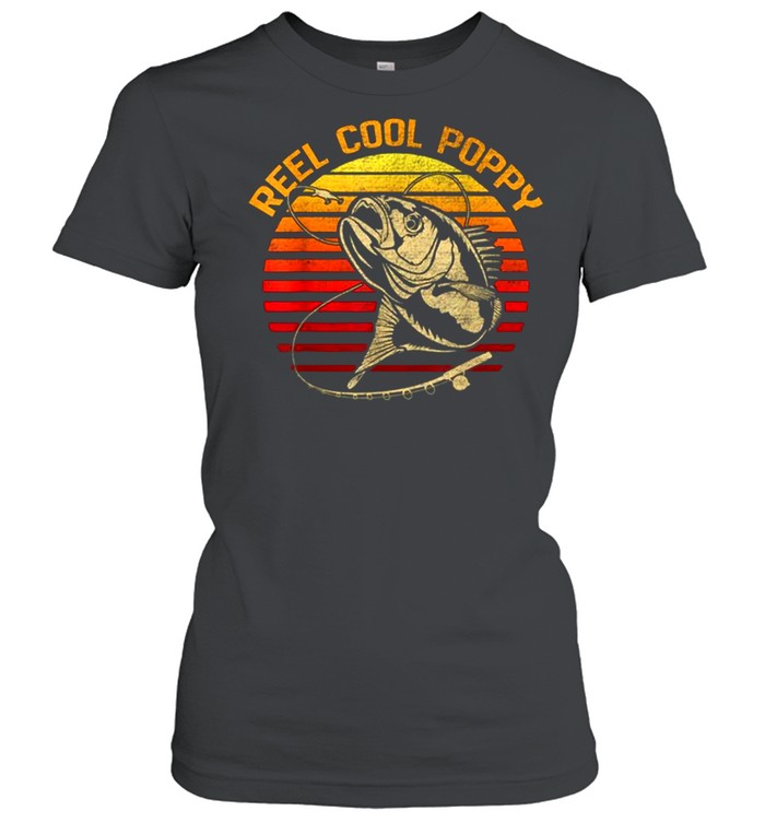 Fishing Reel Cool Poppy Vintage shirt Classic Women's T-shirt