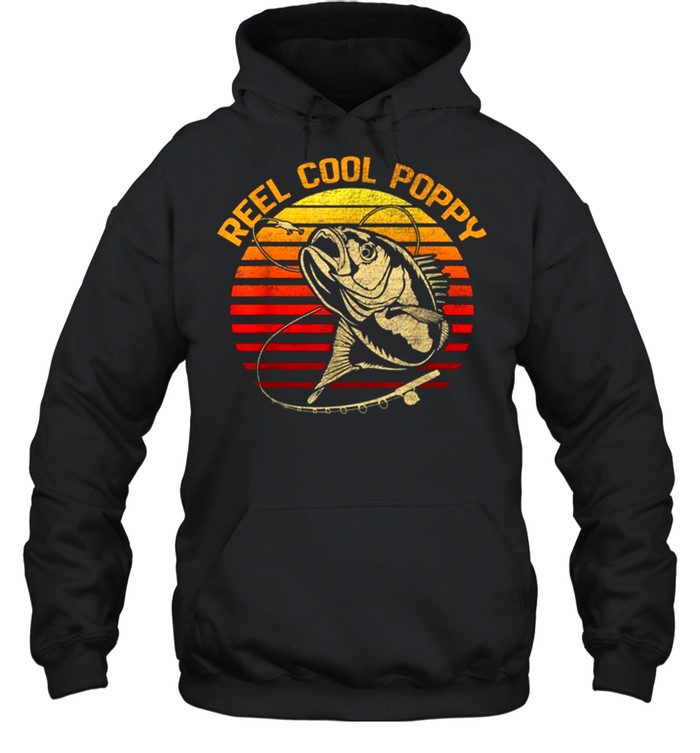 Fishing Reel Cool Poppy Vintage shirt Unisex Hoodie