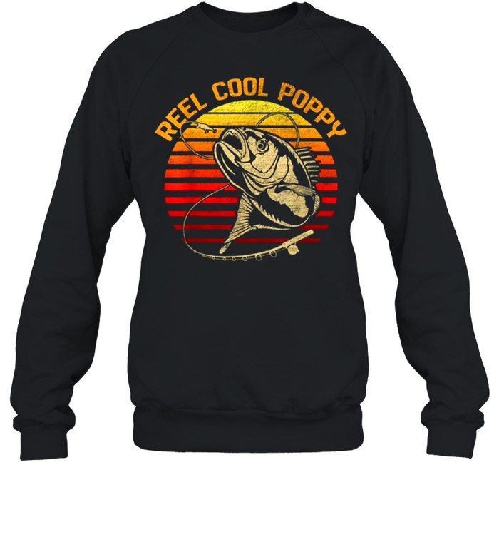Fishing Reel Cool Poppy Vintage shirt Unisex Sweatshirt