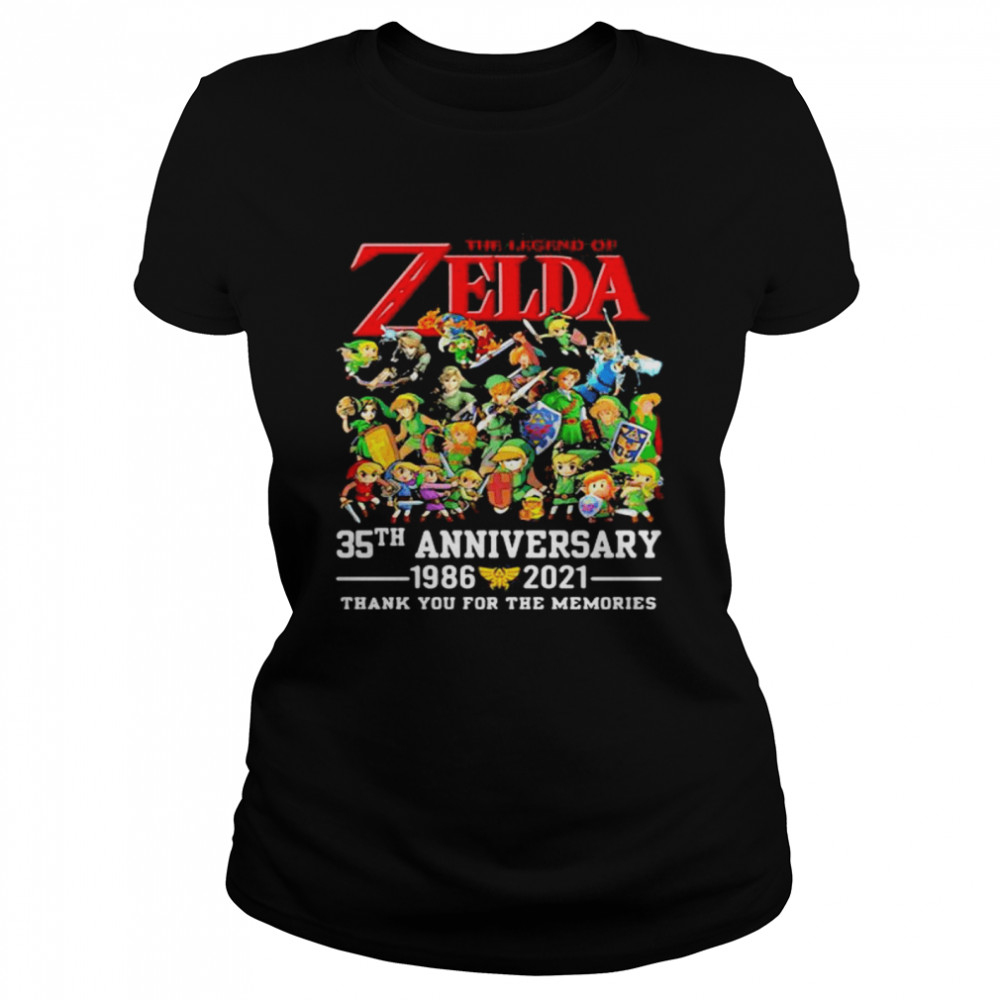 The Zelda 35th Anniversary 1986 2021 Thank You For The Memories shirt Classic Women's T-shirt