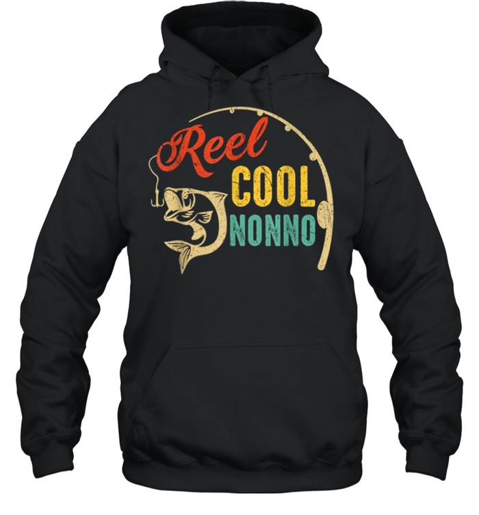Vintage Fishing Reel Cool Nonno shirt Unisex Hoodie