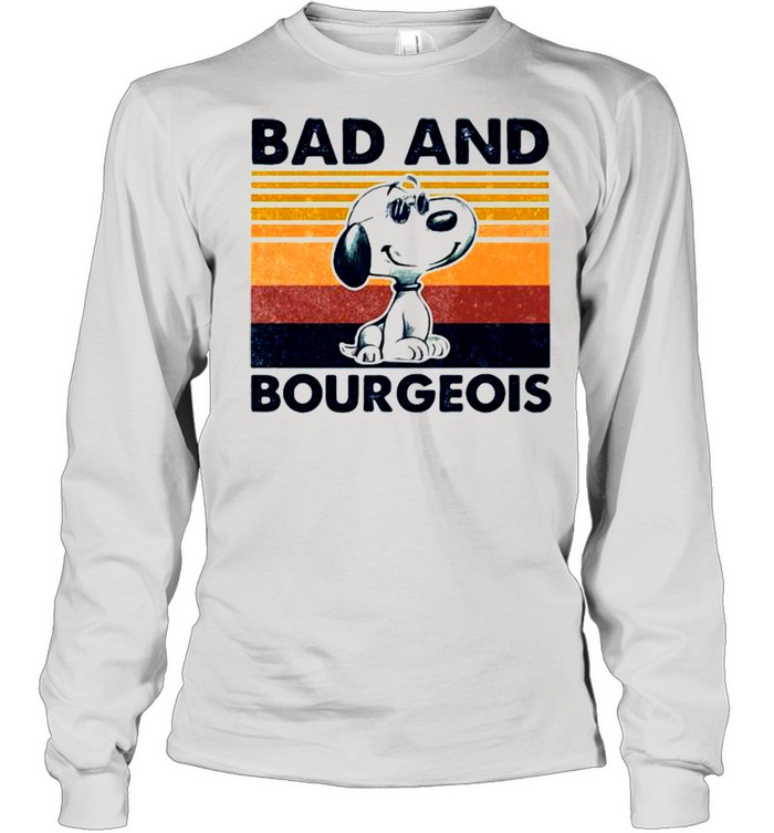 Bad And Bourgeois Snoopy Vintage  Long Sleeved T-shirt