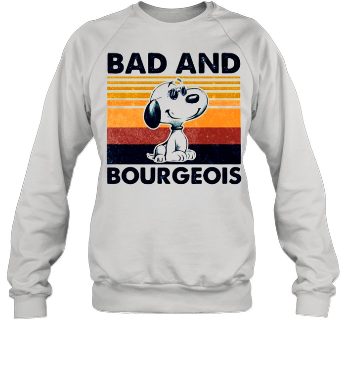 Bad And Bourgeois Snoopy Vintage  Unisex Sweatshirt