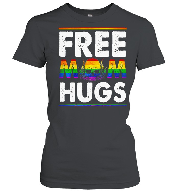 Skull LGBT Free Mom Hugs shirt Classic Women's T-shirt