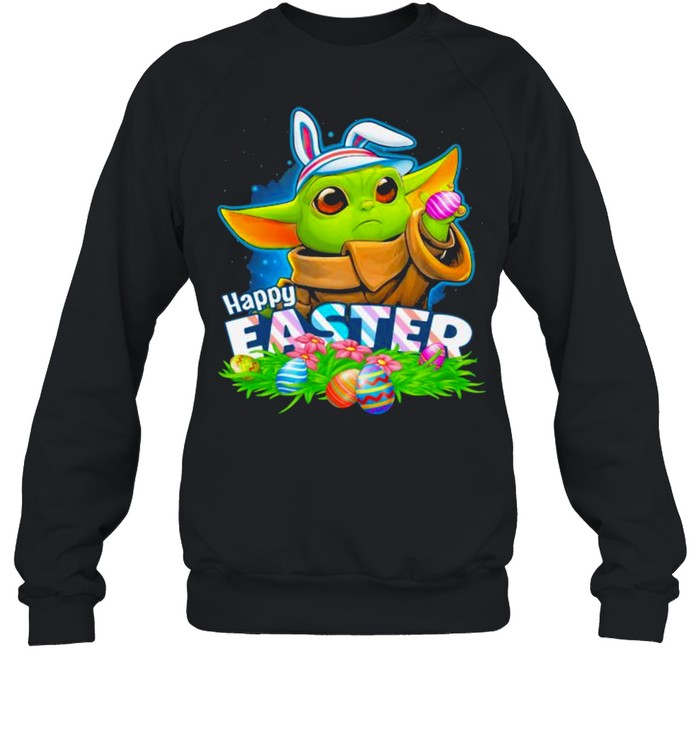 Happy Easter Day Egg Baby Yoda Star Wars  Unisex Sweatshirt