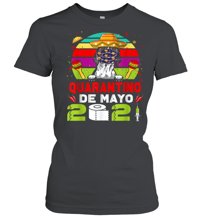Pointer Dog Mask Quarantino Cinco De Mayo 2021 shirt Classic Women's T-shirt