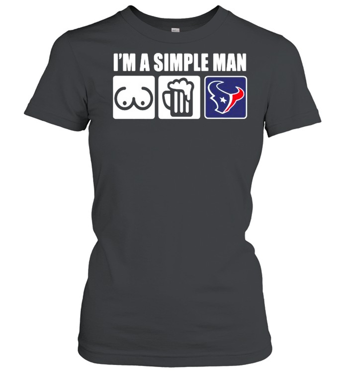 I’m A Simple Man Beer Vs Washington Redskins Football  Classic Women's T-shirt