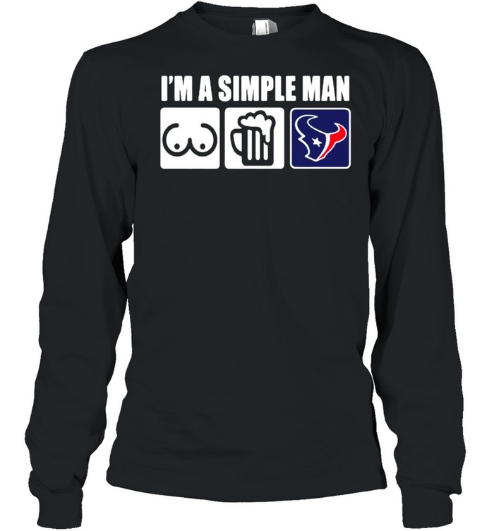 I’m A Simple Man Beer Vs Washington Redskins Football  Long Sleeved T-shirt