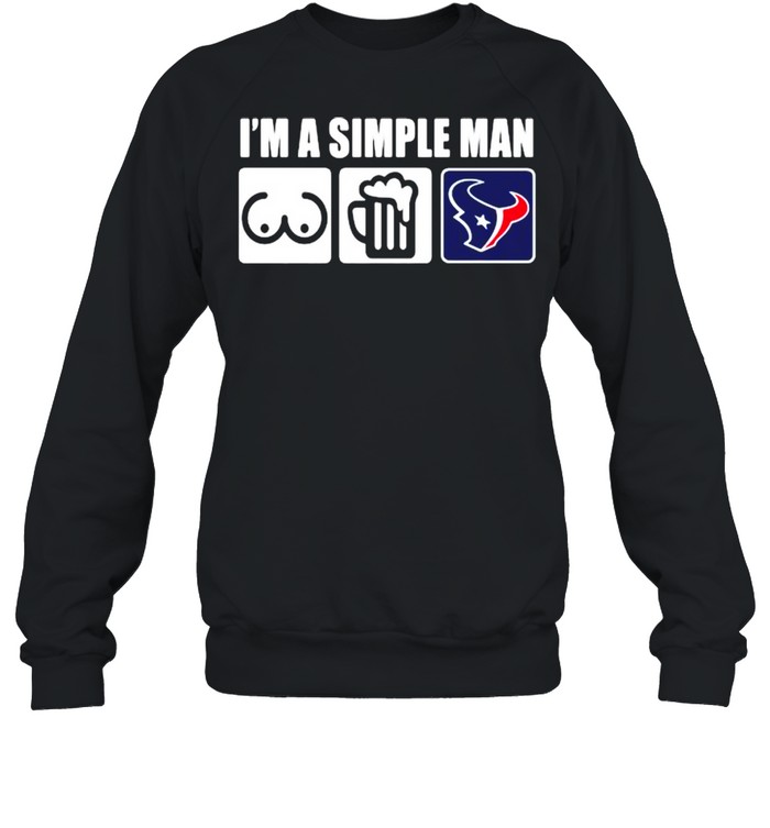 I’m A Simple Man Beer Vs Washington Redskins Football  Unisex Sweatshirt