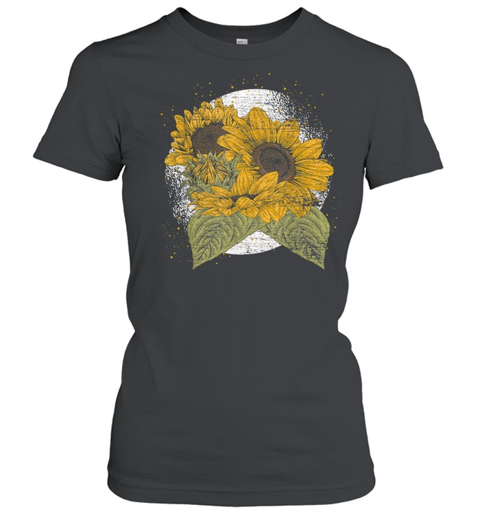 Aesthetics Yellow Flowers Florist Sunshine Sunflower shirt Classic Women's T-shirt