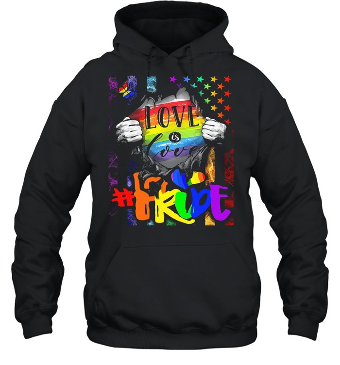 LGBT love is live freide shirt Unisex Hoodie
