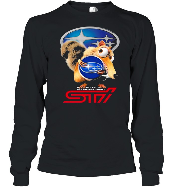 Squirrel W Nuts With Logo Sti International  Long Sleeved T-shirt