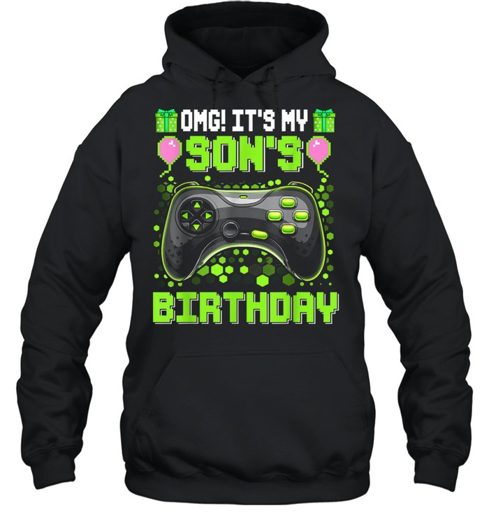 It’s My Son’s Birthday Gamer Family Matching shirt Unisex Hoodie