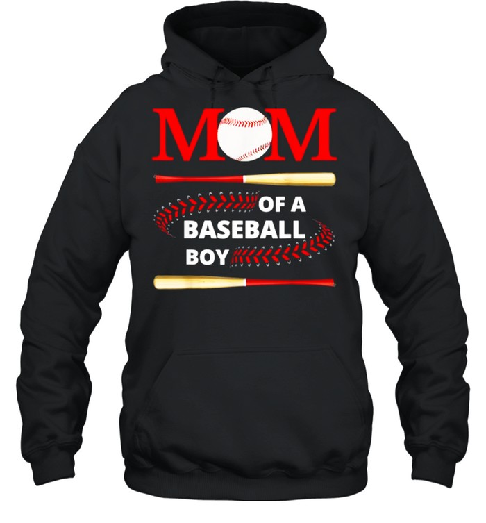 Mom Of A Baseball Boy Softball Player Mom Mothers Day  Unisex Hoodie