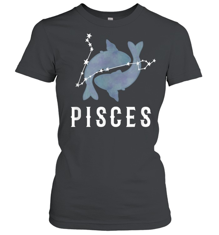 Zodiac Sign Pisces Constellation Pisces Fish  Classic Women's T-shirt