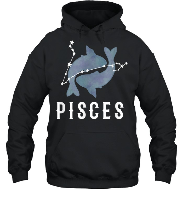 Zodiac Sign Pisces Constellation Pisces Fish  Unisex Hoodie