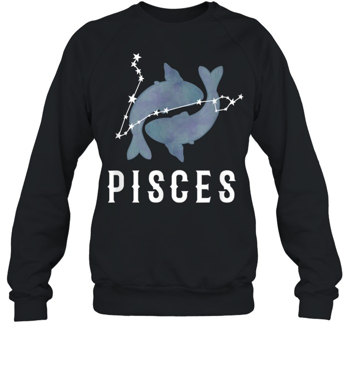 Zodiac Sign Pisces Constellation Pisces Fish  Unisex Sweatshirt