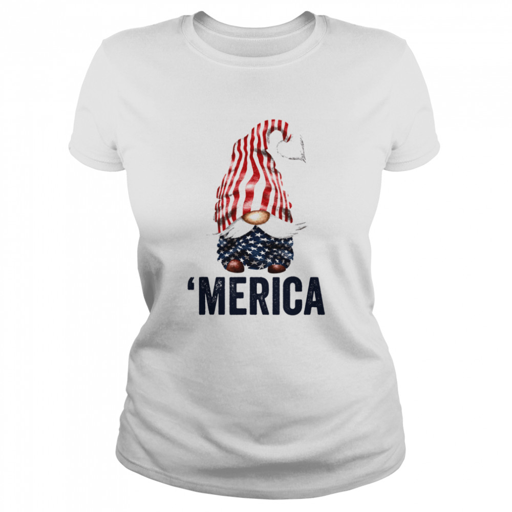 4Th Of July American Gnome merica  Classic Women's T-shirt