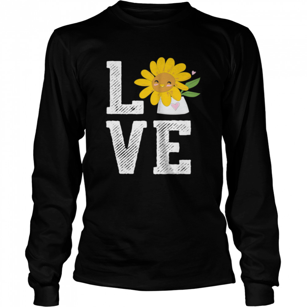 Sunflower Love Florist Flower Keeper Floral Designer  Long Sleeved T-shirt