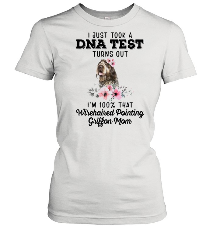 Dog I Just Took A Dna Test Turns Out I’m 100 That Wirehaired Pointing Griffon Mom T-shirt Classic Women's T-shirt
