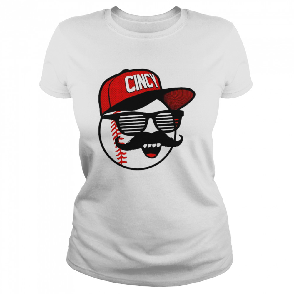 Cincy s Baseball – Mlbpa, Johnny Bench Mr. Red Shades shirt Classic Women's T-shirt