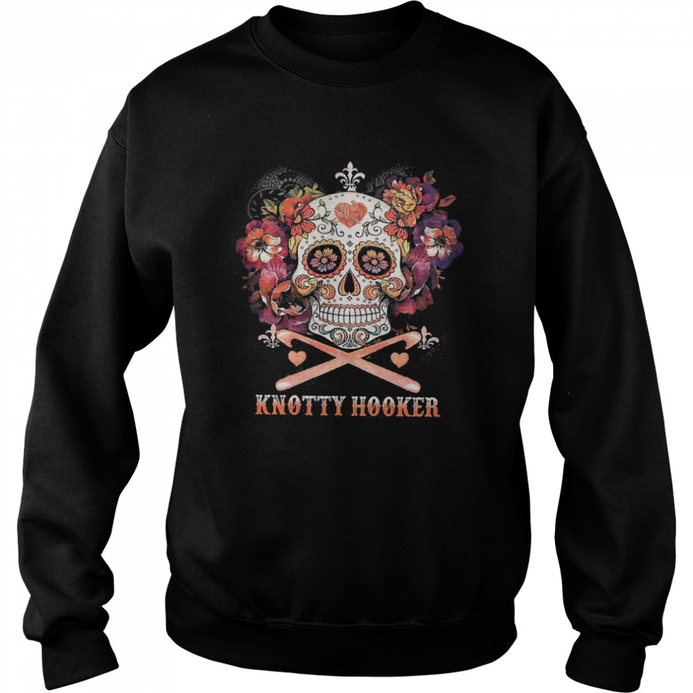 Skull knotty Hooker shirt Unisex Sweatshirt