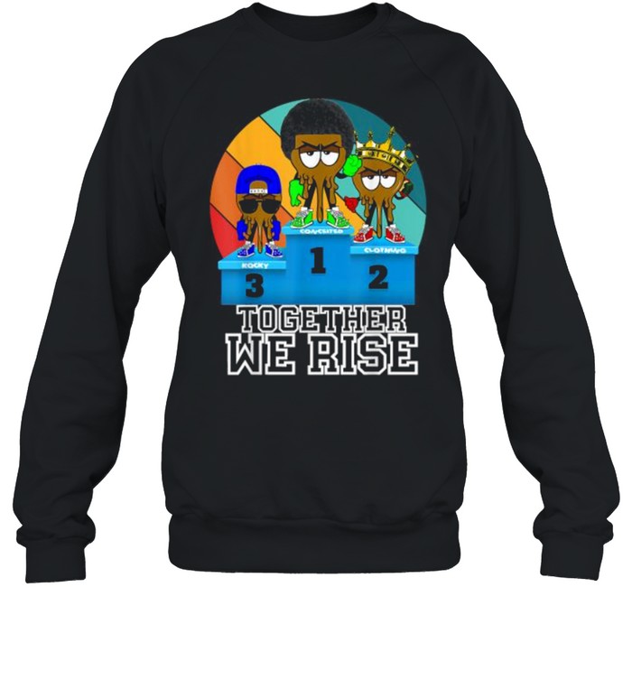 Together We Rise African American Urban Vintage  Unisex Sweatshirt
