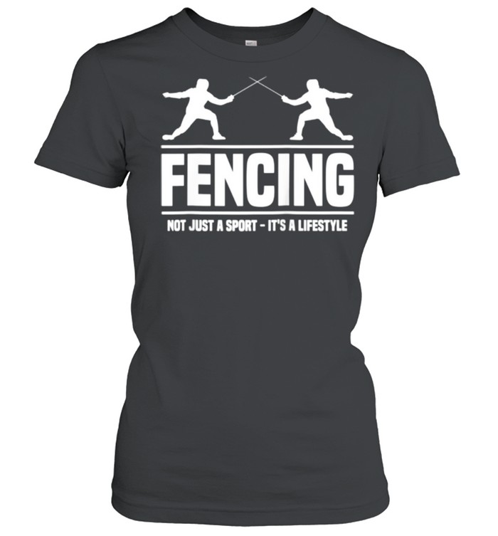 Fencer Fencing Sports Sword Fighting Fencing  Classic Women's T-shirt