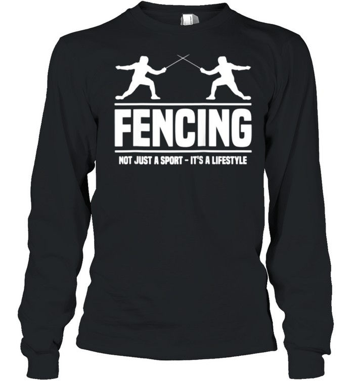 Fencer Fencing Sports Sword Fighting Fencing  Long Sleeved T-shirt