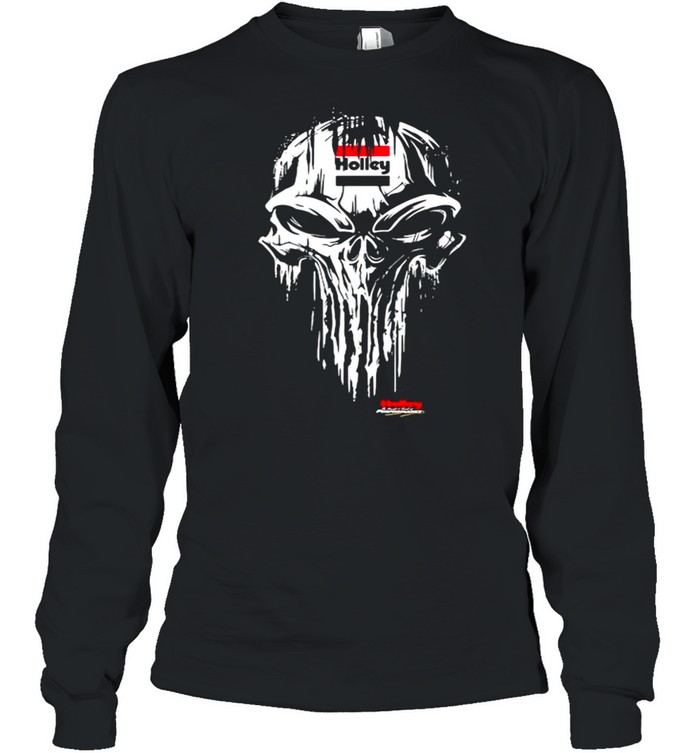 Punisher With Holley Logo  Long Sleeved T-shirt