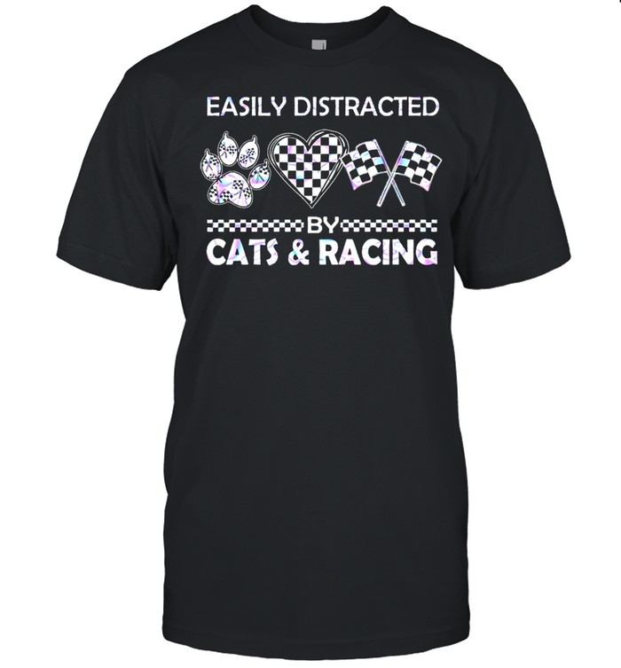 Easily distracted by cats and racing shirt