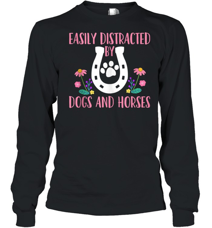 Horses and Dogs shirt Long Sleeved T-shirt