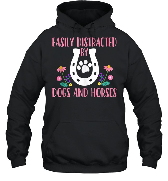 Horses and Dogs shirt Unisex Hoodie