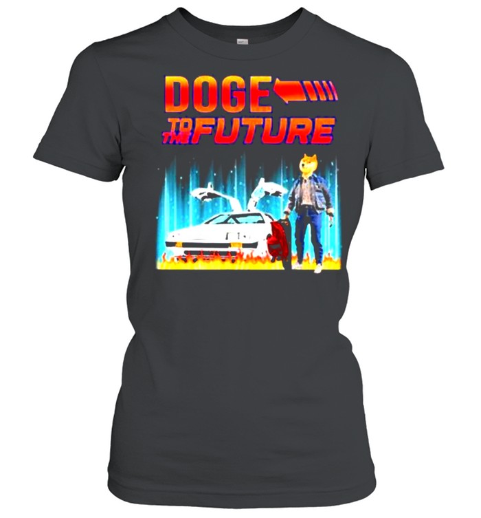 Dogecoin Elon Musk With Doge To The Future shirt Classic Women's T-shirt