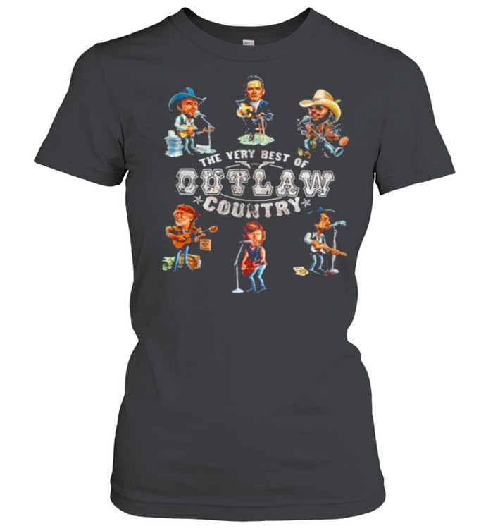 The Very Best Of Outlaw Country The Highwayman  Classic Women's T-shirt