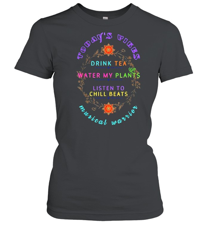 Todays Vibes Musical Warrior Off Grid Nature Graphic T- Classic Women's T-shirt
