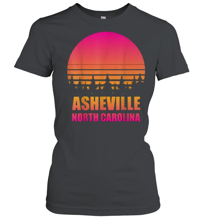 Vintage Asheville North Carolina Souvenirs NC 80s Graphic T- Classic Women's T-shirt