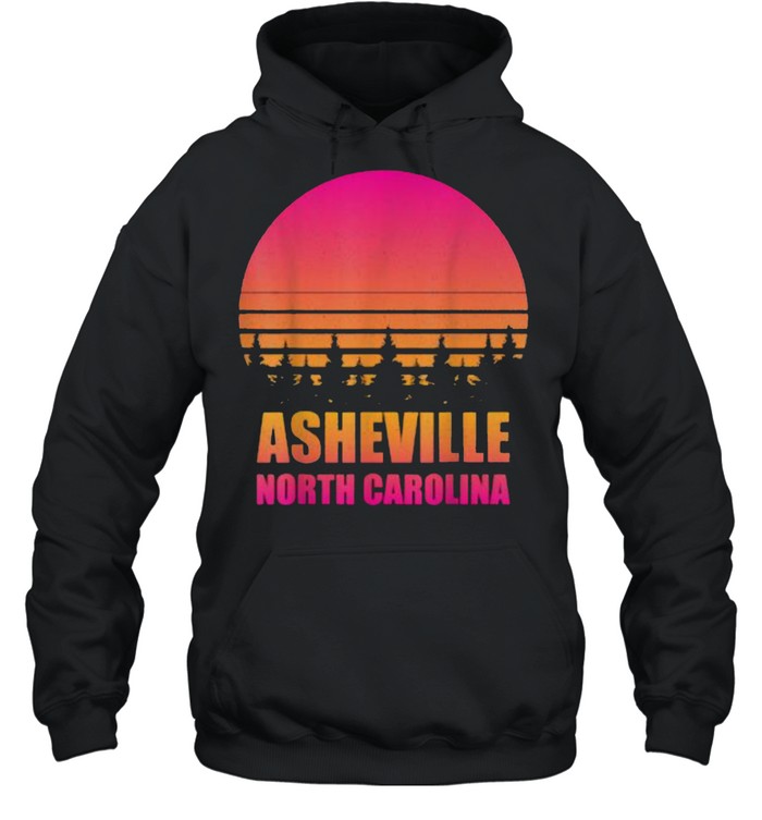 Vintage Asheville North Carolina Souvenirs NC 80s Graphic T- Unisex Hoodie